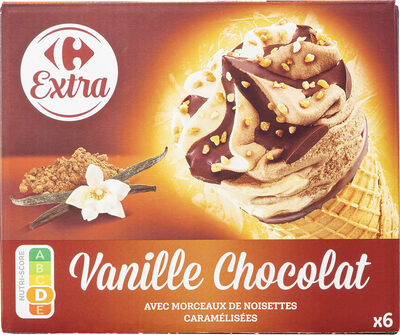 Carrefour Vanilla & Chocolate Ice Cream Cones