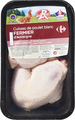Cuisses de poulet blanc fermier d'auvergne