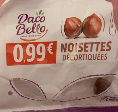 Noisettes décortiquées