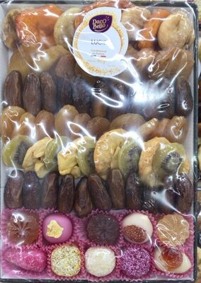 Lucie Assortiment fruits séchés, de confiseries aromatisées, de fruits séchés sucrés et de confiseries