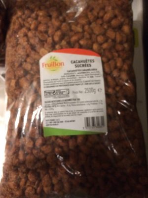 Cacahuetes sucrees front packaging