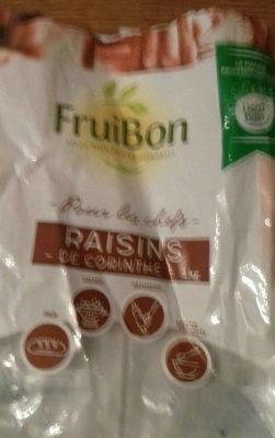Raisins de corinthe front packaging