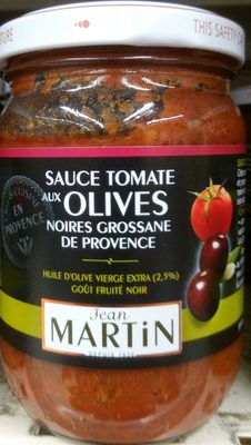 Sauce tomates aux olives Sans colorant ni conservateur