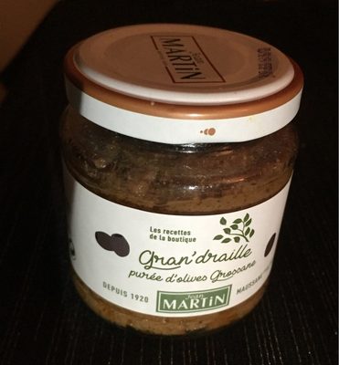 Gran'draille purée d'olives Grossane