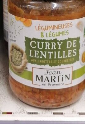 Curry de lentilles aux carottes et courgettes