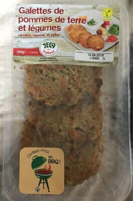 Galettes de pommes de terre et légumes