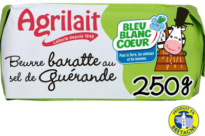 Beurre baratte Bleu Blanc Cœur 250g Sel de Guérande