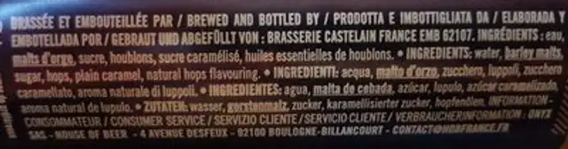 50CL BTE LA BETE 8o ingredients label