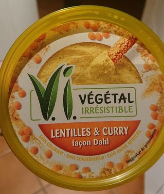 Lentilles et curry façon Dahl front packaging