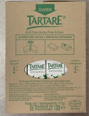 Tartare Ail & Fines Herbes front packaging