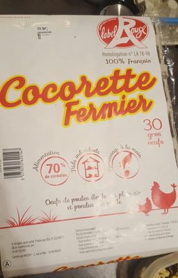 Œuf ingredients label