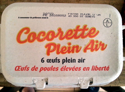 Cocorette Plein Air (x 6) calibre Gros (L)
