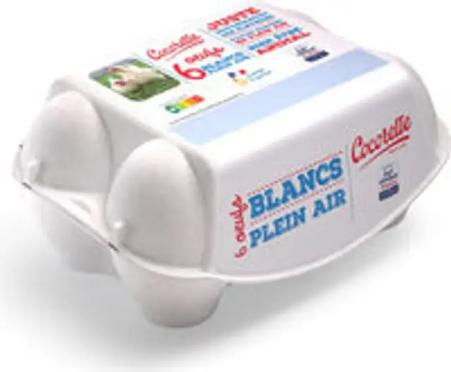 Cocorette Plein Air Blanc M/G X 6