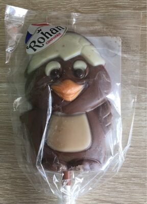 Sucette de chocolat au mait décoré