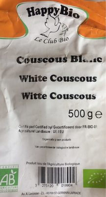 Couscous blanc HAPPY BIO
