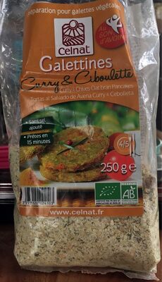 Galettines Avoine Curry Ciboulette