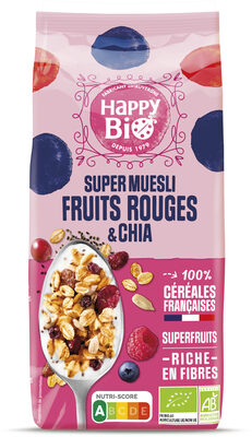 Muesli Floconneux Fruits Rouges & Chia