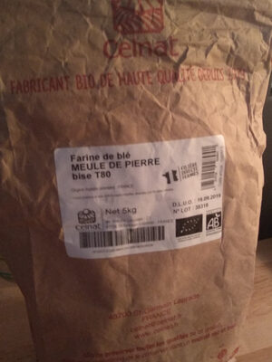 farine de blé bise T80 meule de pierre