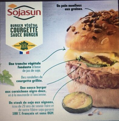 Burger Végétal - courgette sauce burger