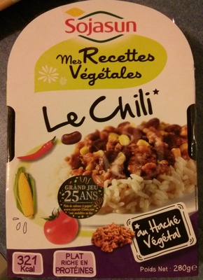 Mes recettes végétales Le Chili au haché végétal 
