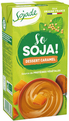 Dessert soja caramel