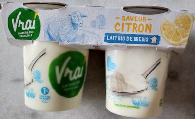 Yaourt lait de brebis saveur citron