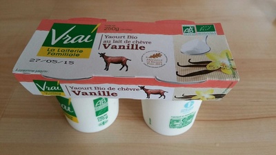 Yaourt bio au lait de chèvre Vanille