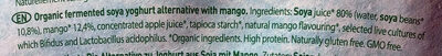 So Soja ! Mangue ingredients label