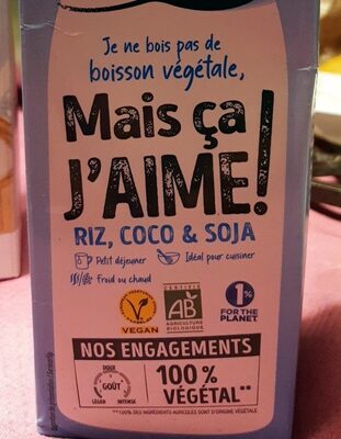 Boisson Riz, Coco, Soja