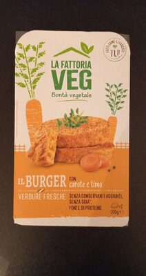 Burger carote e timo