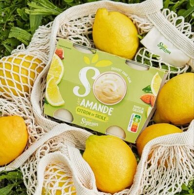 So Lait d'Amande Citron de Sicile 4 x 100 g