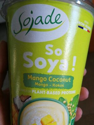 So soja mango coconut front packaging