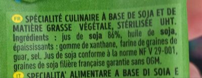 Cuisine végétale fluide & légère ingredients label