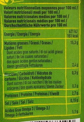 Cuisine végétale fluide & légère nutrition facts table