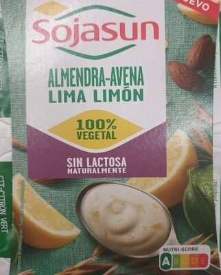 Postre de almendra-avena Lima limón front packaging