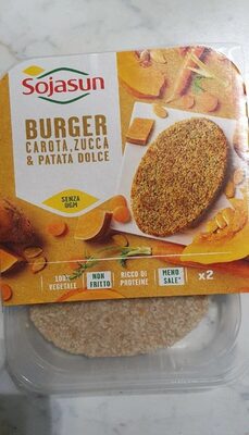 Sojasun Burger carota,zucca e patata dolce