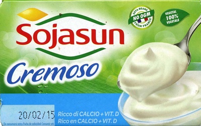 Postre de soja natural cremoso (2 Uds) front packaging