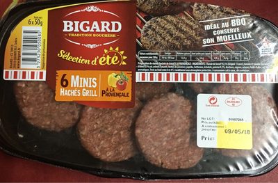 6 minis hachés grill