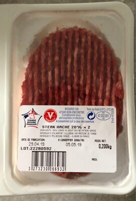 Steak hache 20% bigard front packaging