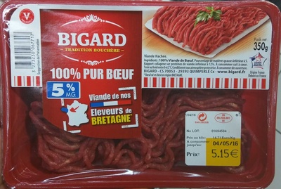 100% Pur Boeuf 5% MG