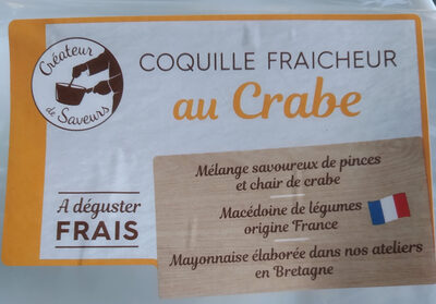 Coquille fraicheur au crabe