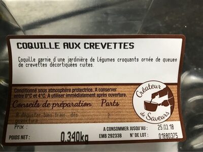 Coquilles crevettes x2 340g Bigard PE