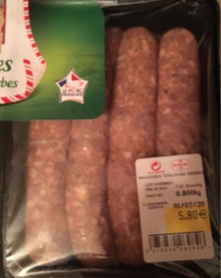 Saucisses de toulouse aux herbes