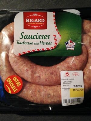 Saucisses Toulouse aux herbes