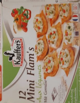 Kauffers 12 mini Flams aux légumes
