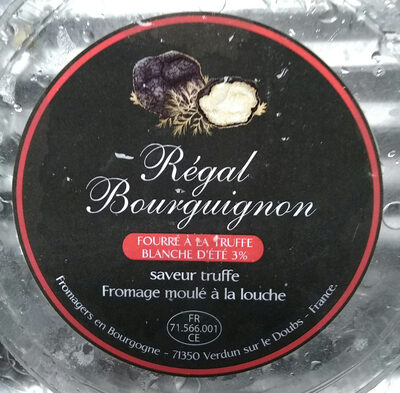 Régale bourguignon truffe été 3% front packaging