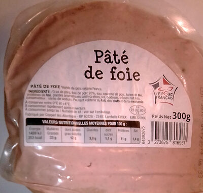 Pâté de Foie front packaging