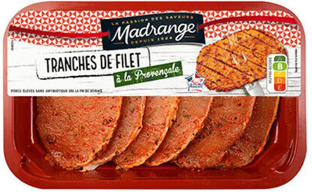 Tranches de filet à la Provençale front packaging