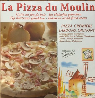 Pizza Crémière Lardons, Oignons