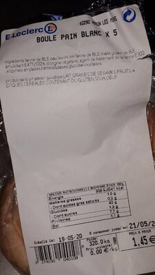 Boule pain blanc